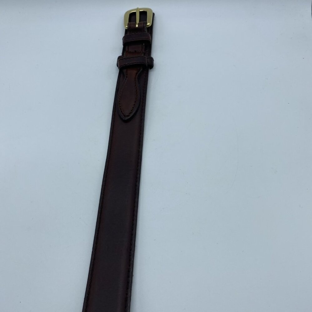 Brighton Brown Genuine Leather Belt 35307 Men's Size 42 Made In USA - Picture 5 of 11